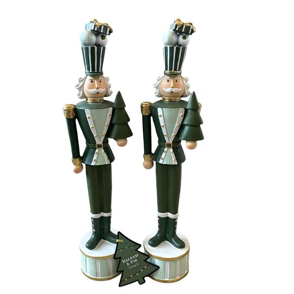 Balsam & Fir Green Gold NUTCRACKER Christmas SOLDIER Resin Figurine NEW - Picture 10 of 16